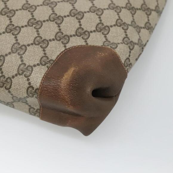 GUCCI GG Supreme Web Sherry Line Tote Bag Pvc Beige - Picture 12 of 16